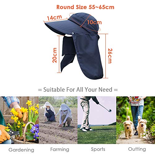 Wide Brim Sun Hat – Multifunctional UPF 50 Protection Bucket Fishing Hat Cap - color: Pink, size: One Size