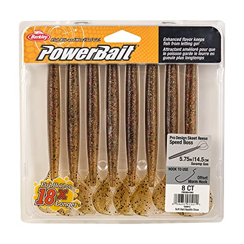 Berkley PowerBait Speed Boss Fishing Soft Bait - color: Swamp Gas, size: 5 3/4"