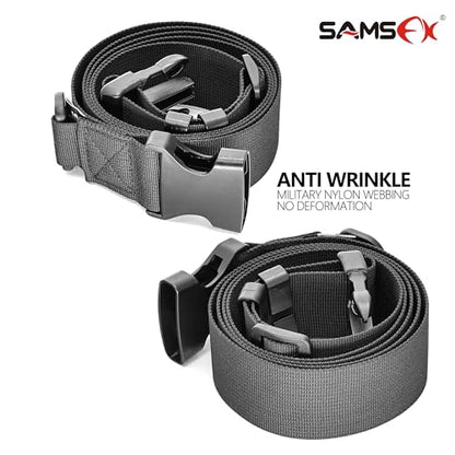 SAMSFX Adjustable Fishing Wader Belt Wading Belts for Surf Casting Kayak Fishing Accessories Waders Straps - color: Black - Only 1.5" Wader Belt (31" to 58")