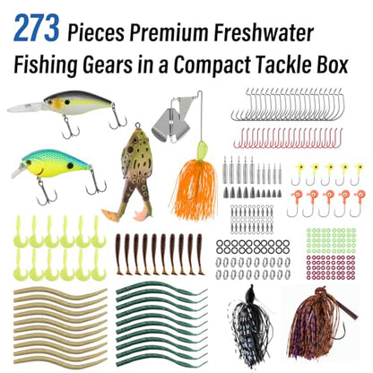 Dr.Fish Fishing Rod and Reel Combo Telescopic Fishing Pole 6-9.8ft Collapsible Spinning Rod 3000 Reel Bass Gear Equipment Freshwater - size: 8.9ft Rod+3000 Reel+Tackle Kit