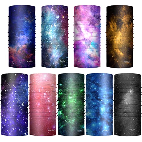 VCZUIUC Neck Gaiter Face Cover Mask Balaclava for Men and Women - color: 9pcs-galaxy, size: One Size