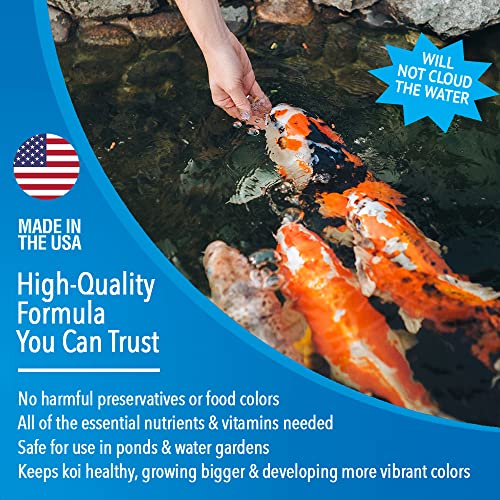 MICROBE-LIFT Sinking Fish Food Pellets for Ponds, Water Gardens, and Fountains, for Live Goldfish and Koi, 40 Pounds - size: 40 Pound (Pack of 1)
