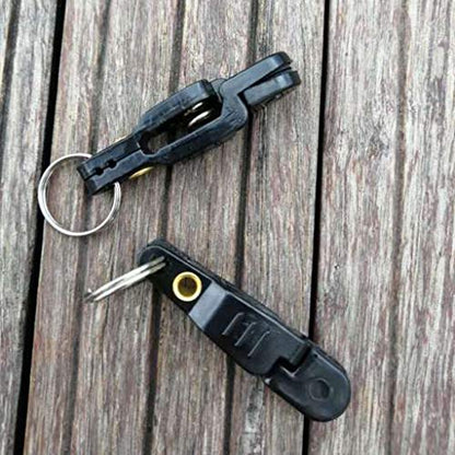 Line Clip Snap Weight Release Clip for Offshore Fishing Planer Board Kite Heavy Tension Snap Release Clip Downriggers Outrigger Release Clips - style: 3pcs Black