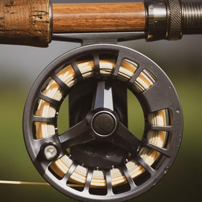 Raprance Fly Fishing Reel - CNC Aluminum Alloy, Ultra-Light, Instant Spool Change Side Button, for Freshwater/Saltwater (Matte Gunmetal Gray) - size: 7/8wt