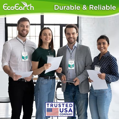 EcoEarth 4x6 Inch Passport & Card Holders with Soft Edge (Clear, 50 PK) - Extra Large (XXL) Vertical ID Holder - Resealable and Waterproof Identification Name Card Holder | EcoEarth clear plastic waterproof passport holder with soft edge and zipper seal,