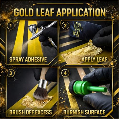 LiME LiNE Spinnable Leaf Sheets – Automotive Grade for Custom Paint (Gold - 1000 Sheets) - color: Gold -1000