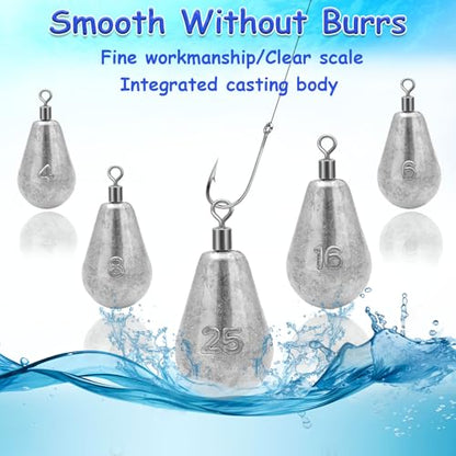 Long Casting Swivel Bell Sinkers Fishing Weights Drop Shot Weights with Swivels Fishing Lead Sinker 1/2oz 3/4oz 1oz 2oz 3oz - size: 1/2oz-10pcs
