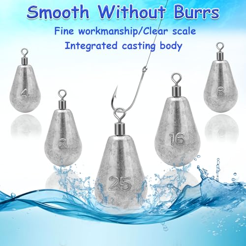 Long Casting Swivel Bell Sinkers Fishing Weights Drop Shot Weights with Swivels Fishing Lead Sinker 1/2oz 3/4oz 1oz 2oz 3oz - size: 1oz-10pcs