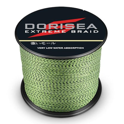 Extreme Braid 100% Pe Multi-Color(Black&Yellow) Braided Fishing Line 109Yards-2187Yards 6-550Lb Test Fishing Wire Fishing String Superline - size: 100m/109Yards 40lb/0.32mm