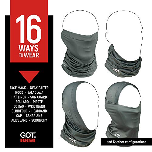 UPF 50+ Fishing Neck Gaiter - UV Face Mask Sun Protection for Men Women | Moisture-Wicking, Quick-Drying, Built-in SPF, UVA/UVB Blocking, Hunting Camo Design, Versatile Headwear - color: Gunmetal Gray