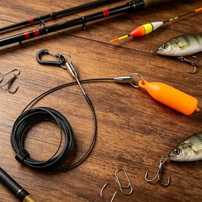 Stringer Fishing Stainless Steel Rust Proof Heavy Duty | Kayak Fishing Wading Stringer for Outdoor Kayak Shore Boat Pier Anglers Fishermen Father - color: 8 meters