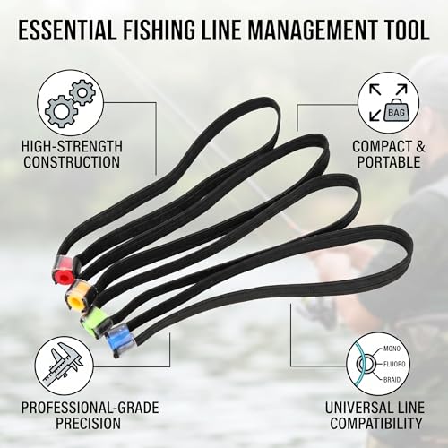 4PCS Fishing Tippet Ring Elastic Fabric Fishing Tippet Spool Ring Fish Wire Loop Tackle Accessory