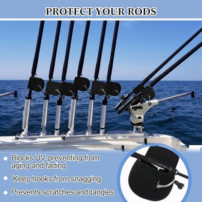 Fishing Spinning Reel Cover and Neoprene Fishing Rod Sleeve Reel Protective Case Pouch Bag Rod Sock for Casting Trolling Spinning Rods - size: Fit 4000-6000 Series
