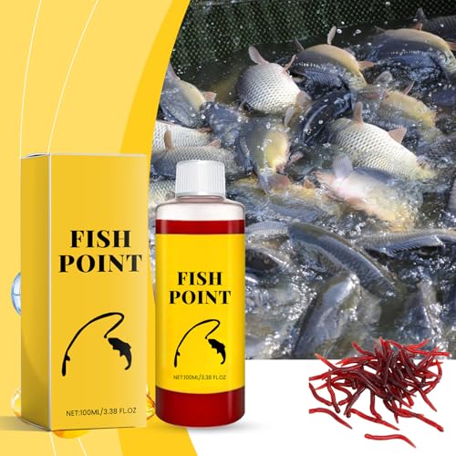 Concentrated Fish Attractant Liquid, 100ml Red Worm Liquid Spray - Powerful Bait Attractant Scent Bait Fish Attractant Liquid for Trout, Panfish and More, Enhances Scent & Improves Biteresponse - color: 1pc