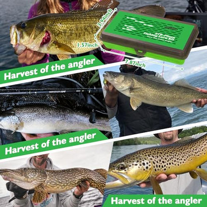 FONMANG Fishing lures-2026 New Fishing Lure kit for Bass Trout,Tackle Box with Tackle Included, Fishing Plugs,Swimbait, Minnows, Soft Baits, Hooks & Weights Accessories