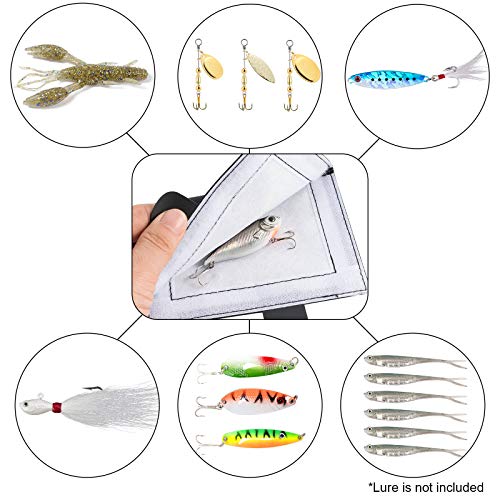 Dr.Fish 3 Pack Fishing Lure Wraps Lure Hook Cover Shield for Fishing Rod Thick Soft Padded Pierce Resistant Hard Baits Minnow Crankbait Popper Spinnerbait - color: L: 7*4"-3 Pack