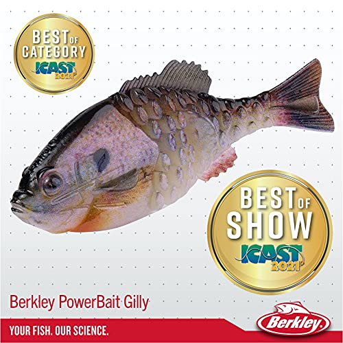 Berkley Powerbait Gilly Fishing Soft Bait - color: HD Yellow Perch, size: 90mm