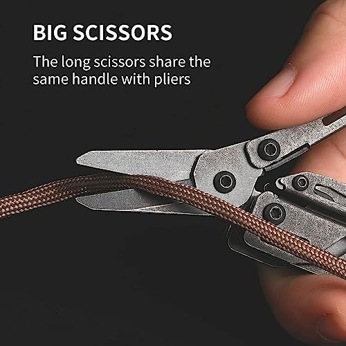 Nextool EDC Keychain Multitool, 10 in 1 Mini Pocket Knife Multi Tool with Needlenose Pliers, Scissors, Mini Useful Cool Gadgets for Men, Gifts For Dad Men Him Boyfriend-Dark - color: Dark