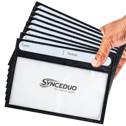 Synceuo 50pcs Soft Plastic Bait Bags, 7"x5" Reusable Bait Packaging Storage with Label Strips for Fishing Lure Making Supplies, Clear Soft Bait Binder Small Tackle Organizer - size: 7 x 5 in, 50pcs