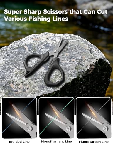 Fishing Tools Kit, Fishing Pliers,Fishing Scissors, Fishing Line Cutter for Braided Fishing Line,Fishing Gear with Lanyard - color: 8"Fishing Pliers Orange