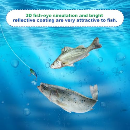 5PCS Vibration Bait Fishing Lures Set, Blade Bait & Crank Bait Hard Lures with Treble Hooks, Sinking Fishing Lures for Bass Trout Walleye Pike Freshwater Saltwater - size: 1/2 oz, 5Pcs