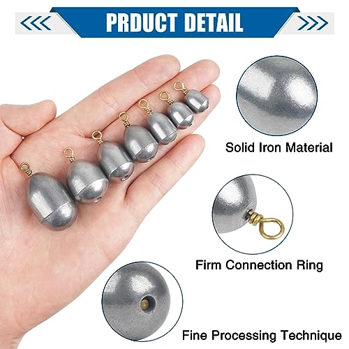 Fishing Weights Sinker Kit 25/54pcs Assorted Sizes Drop Bass Casting Catfish Weights Freshwater Saltwater Fishing Sinkers