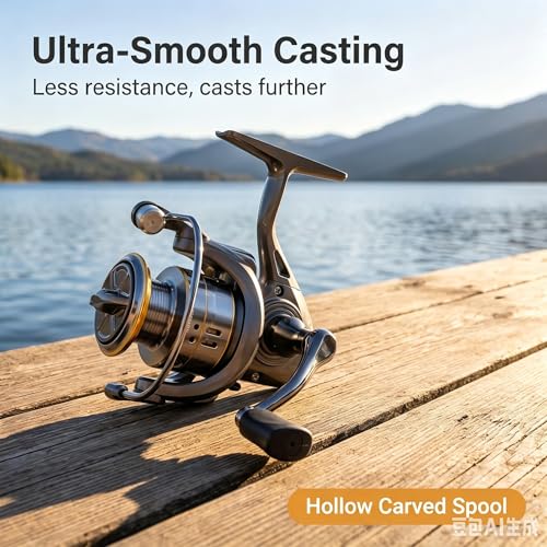 Ultralight Spinning Reel 5.2:1 30KG Drag Fresh/Saltwater - size: LC-2000
