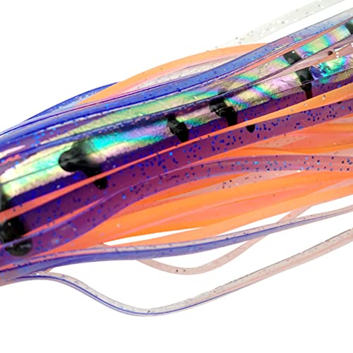 OCEAN CAT Saltwater Trolling Lure for Marlin Tuna Mahi Dolphin Durado Wahoo Trolling Lures Free Mesh Bag Offshore Big Game Lures - color: 8.5 in - Weighted Head - 6pcs