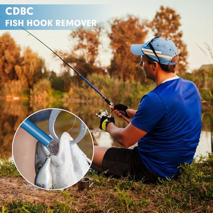 CdbC Fish Hook Remover Tool, Aluminum Fishing Hook Remover Fish Dehooker Squeeze-Out Fish Hook Remover Dehooker Tool Fishing, 9.5inch