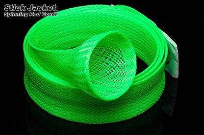 RITE-HITE Orin Briant Stick Jacket Fishing Rod Covers - Spinning Stick Jacket, Comes in a Variety of Colors; Keeps Your Rod Safe and Tangle Free - color: Neon Green