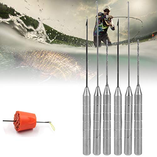 VINGVO Fishing Rigging Combo Set, Stainless Steel Aluminum Alloy Bait Needle Kit with Hook Needle Stringer, Fishing Rigging Set for Enthusiasts