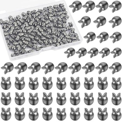 100pcs Split Shot Fishing Weights Removable Round Fishing Weights Sinkers Clip On Split Shot Weights Fly Fishing Line Sinkers for Freshwater Saltwater - size: 100pcs-2.5g