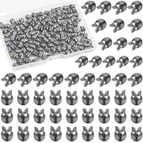 100pcs Split Shot Fishing Weights Removable Round Fishing Weights Sinkers Clip On Split Shot Weights Fly Fishing Line Sinkers for Freshwater Saltwater - size: 100pcs-3g
