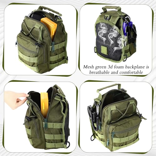Gemscream 393 Pcs Fishing Tool Kit Fishing Backpack with Tackle Boxes Included Pliers Gear and Equipment Bait Rigs Fish Lip Gripper Lure Gear Kit Fish Hooks Remover Tools - color: Army Green
