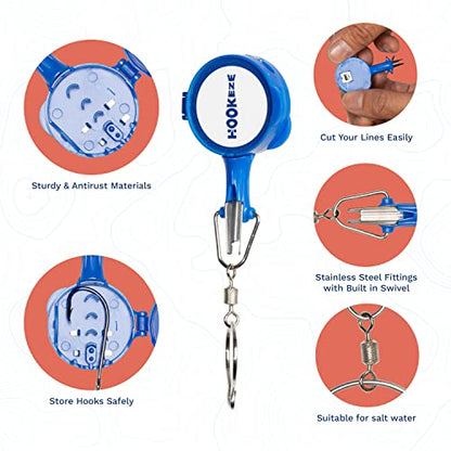 HOOK-EZE Fishing Knot Tying Tool | Protect from Fish Hooks | Tie Fishing Knots Easily | Cool Gadgets for Fishermen | Ice Fly Fishing | Fishing Accessories for Beginner Anglers | Nail Knot Tool - color: Green, style: Nail Knot