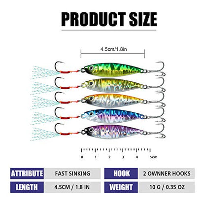TRUSCEND Vibespinner Easy Catch Fishing Lures with BKK Hooks, Tail Spinner Baits with 4 Actions, Vibrating Swimming Flashing & Jigging for More Bites, Spoon Lures for Bass Trout Crappie Walleye Pike - color: D-0.35oz-1.8"