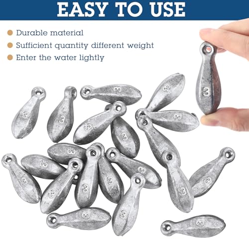 18 Pcs Bank Sinker Fishing Sinkers Weights Bank Weights for Ocean Saltwater Freshwater Surf Bass Catfish Fishing Casting Gear Tackle - size: 3 oz