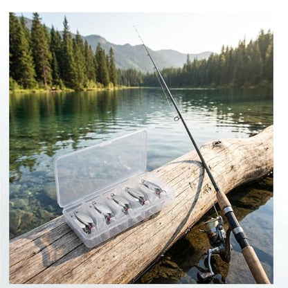 Fishing Spoons Lures for Bass Trout Salmon, 1/5oz Sliver Metal Spoon Lures for Saltwater Freshwater, 10Pcs Casting Spinner Bait Set with Durable Hooks for Lakes Rivers & Surf Fishing - color: Sliver Tone Fishing Spoons 1/5oz,10 Pcs