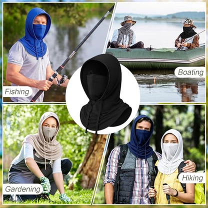 Cooling Balaclava Face Mask Breathable Full Head Mask Sun Protection Neck Cover UV Face Cover for Men Women - color: Tactical Color