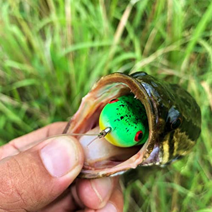 Topwater Fishing Lure Bass Fishing Frog Fishing Hollow Body Frog Bass Pike Snakehead Lure Bait - color: 4cm/7.5g