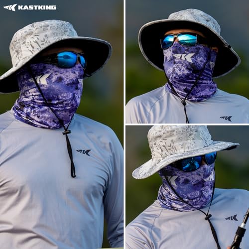 KastKing Sol Armis Neck Gaiter - UPF 50 Face Mask - UV Sun Protection Mask for Men & Women, Fishing, Hiking - color: E: Boulder Royale, size: One Size