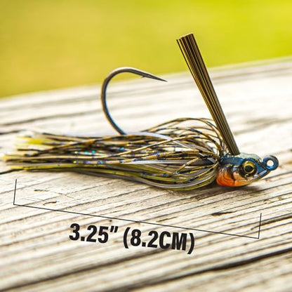 6th Sense – Divine Swim Jig – Bass Fishing – Dock Skipping Swim Jig – Keel-Weighted Belly – Cover Deflecting Design - color: Dark Water Gill, size: 3/8oz.