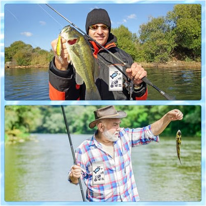 Geyee 6 Pack Fishing Hunting License Holder Waterproof Fluorescent ID Holder with 6 Bronze Safety Pins Heavy Duty for License Permit Protection Hunting Deer Season Supplies(Clear,Vertical) - color: Clear, style: Vertical
