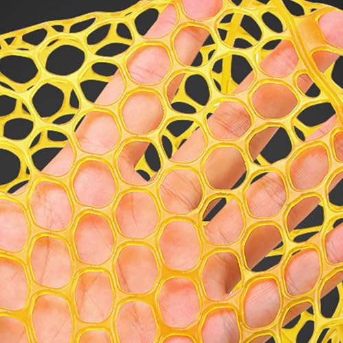 Trout Net Fine Mesh Handle Catch-Release | Fishing Landing Net for Lake River Trout Fishing - size: Carbon handle fishing net
