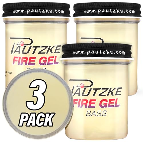 Pautzke Fire Gel Bait Scent Fishing Attractant, Long-Lasting Fish Scent Gel, Freshwater Saltwater Compatible, Strong Scent Trail, Easy Apply Lure Enhancer - color: 3-Bass