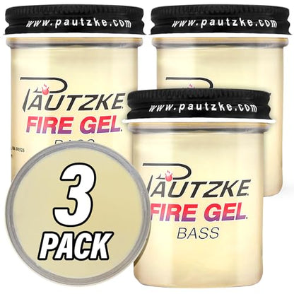Pautzke Fire Gel Bait Scent Fishing Attractant, Long-Lasting Fish Scent Gel, Freshwater Saltwater Compatible, Strong Scent Trail, Easy Apply Lure Enhancer - color: 3-Bass