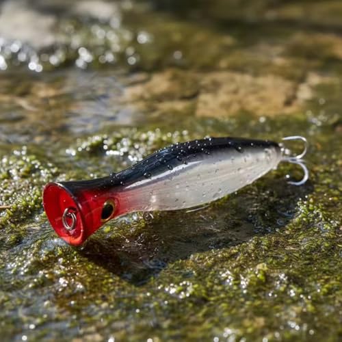 3Pcs Hard Topwater Popper Saltwater Fishing Lures Set,as Large Long Casting Poppers Lure for Bass Salmon Trout Walleye Redfish 38