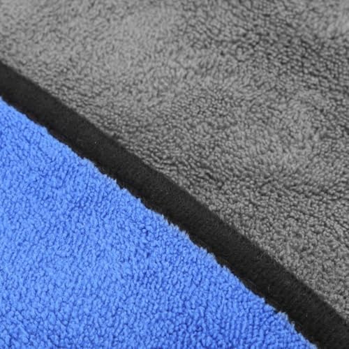– Thickened Double Sided Absorbent Hand Towel with Clip for Fishing, Boating, Kayaking, Wiping Rods, Reels and Outdoor Gear, 15.7 x 11.8 Inch(Blue) - color: Blue