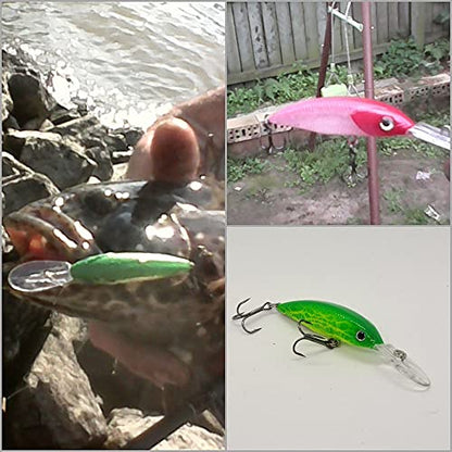 10 Blank Unpainted Minnow Crankbait Topwater Lipless Jerkbait Fishing Lures V3 - color: UPM514P10