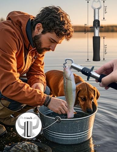 Fishing Gear Fishing Plier for Saltwater/Freshwater Stainless Steel Fishing Tool Kit for Men/Angler/Fisherman/Dad/Grandpa